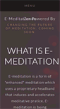 Mobile Screenshot of e-meditation.com