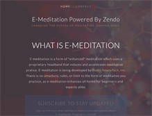 Tablet Screenshot of e-meditation.com